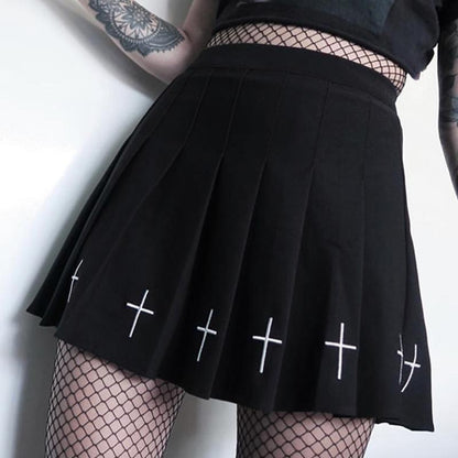 Pleated Cross Skirt