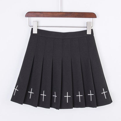 Pleated Cross Skirt